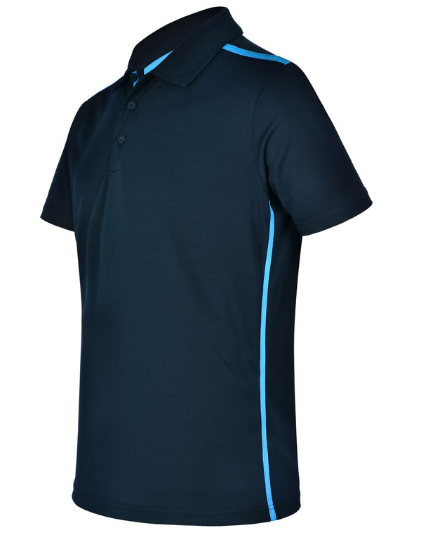 Mens rapid cool short sleeve contrast polo [53-PS83]