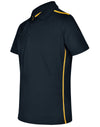 Mens rapid cool short sleeve contrast polo [53-PS83]