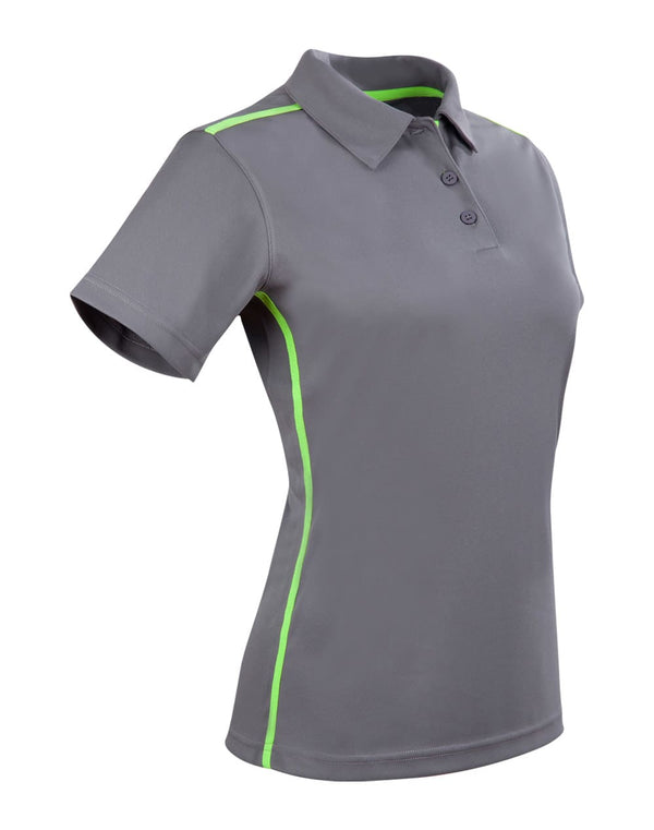 Ladies rapid cool short sleeve contrast polo [53-PS84]