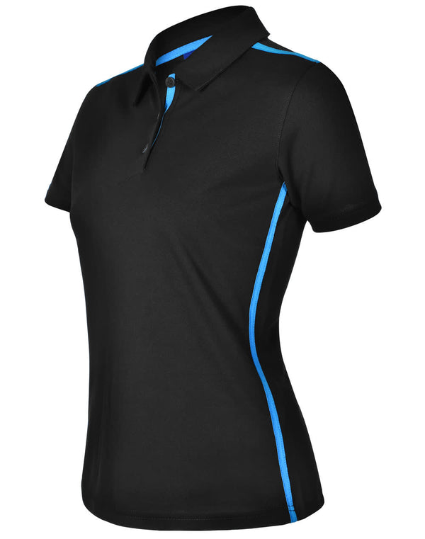 Ladies rapid cool short sleeve contrast polo [53-PS84]