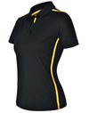 Ladies rapid cool short sleeve contrast polo [53-PS84]