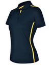 Ladies rapid cool short sleeve contrast polo [53-PS84]