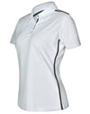 Ladies rapid cool short sleeve contrast polo [53-PS84]