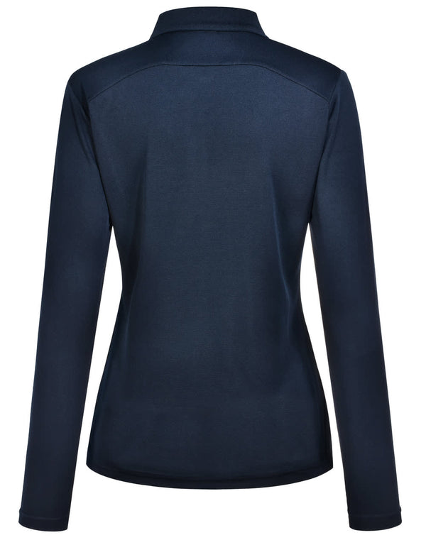 Ladies Bamboo Charcoal L/S Polo [53-PS90]