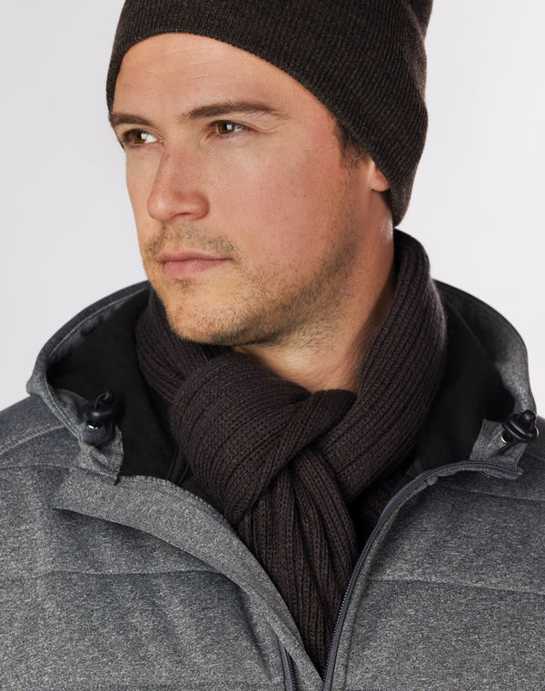Cable Knit Scarf Acrylic knit with cable row feature [53-SCF02]