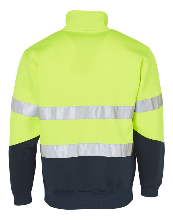 HiVis L/S Fleecy Collar Sweater 3M Tapes [53-SW14]