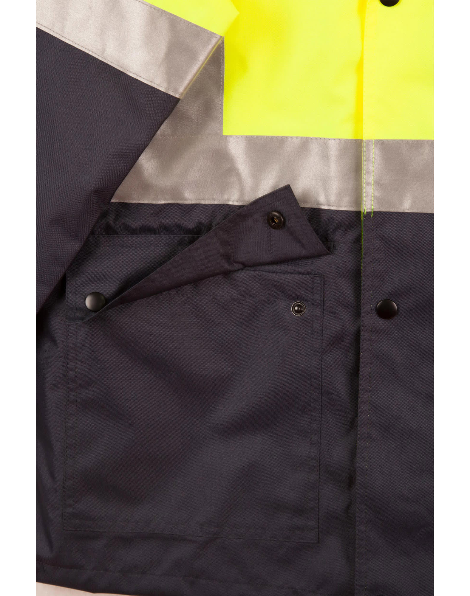 HiVis Two Tone Rain Proof Safety Jacket With 3M Tapes [53-SW18A]