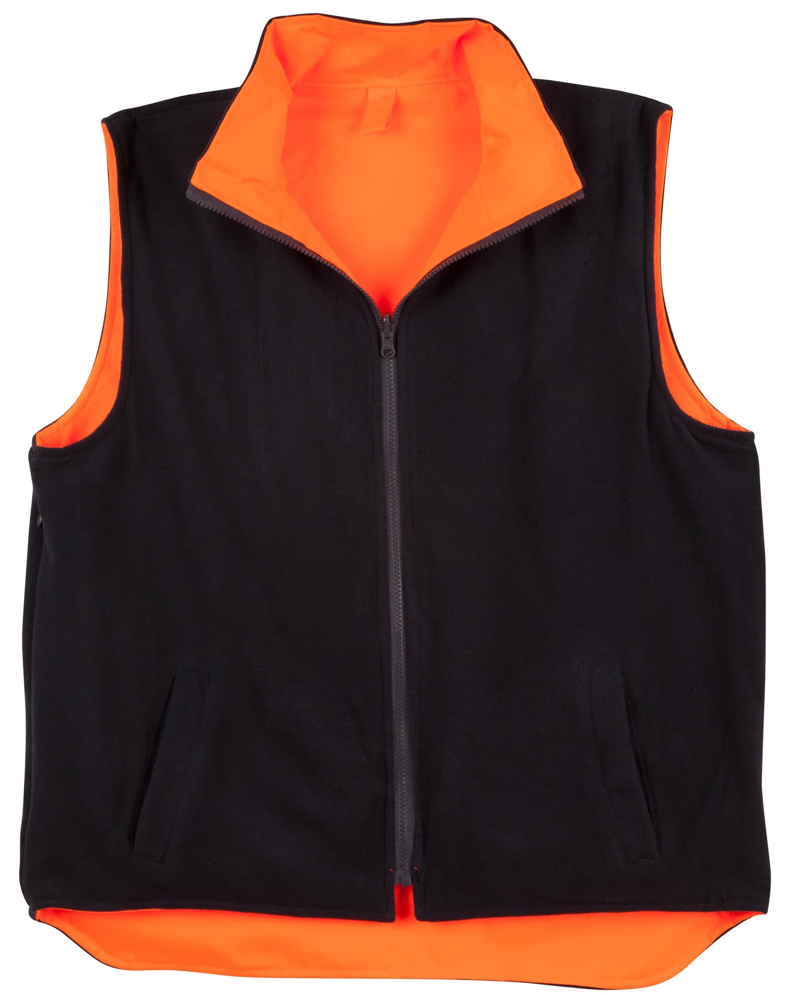 HiVis Reversible Safety Vest With Hoop Pattern 3M Tapes [53-SW19A]