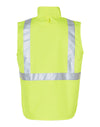 HiVis Reversible Safety Vest With Hoop Pattern 3M Tapes [53-SW19A]