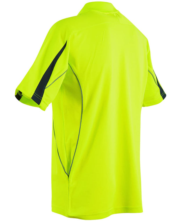 Mens Fashion HiVis S/S Polo [53-SW25A]