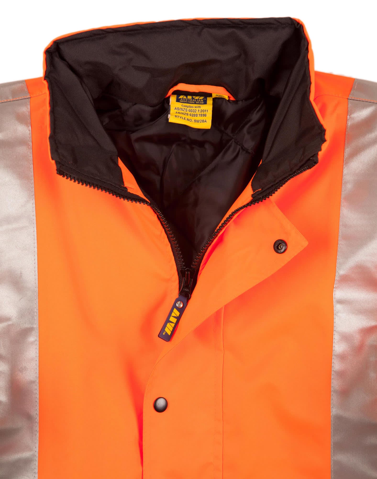 HiVis Two Tone Rain Proof Quilted Safety Jacket With 3M Tapes [53-SW28A]