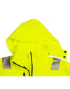 HiVis Softshell Hooded Jacket With 3M Tape [53-SW30]