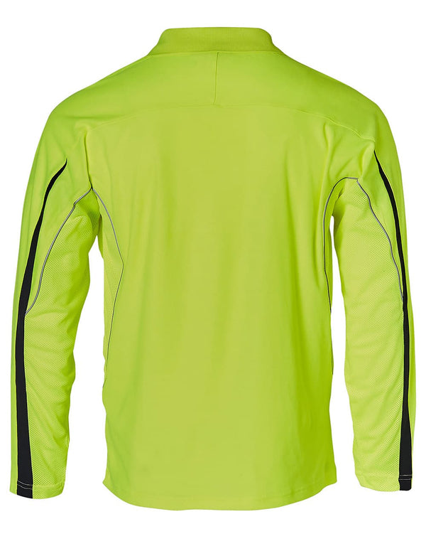 Mens TrueDry L/S HiVis Polo [53-SW33A]