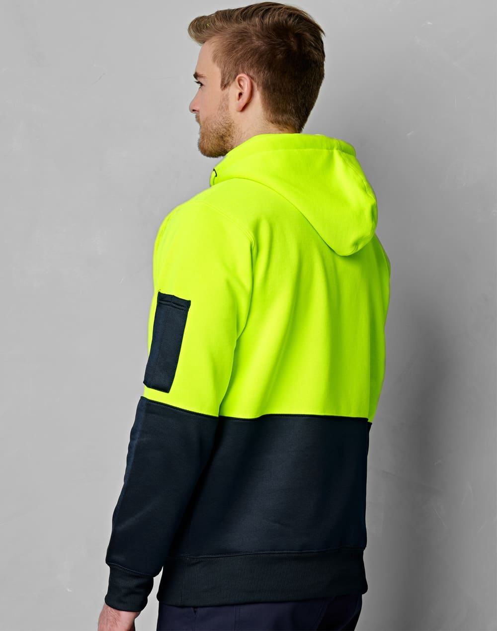 HiVis Two Tone Kangaroo Pocket Hoodie [53-SW38]