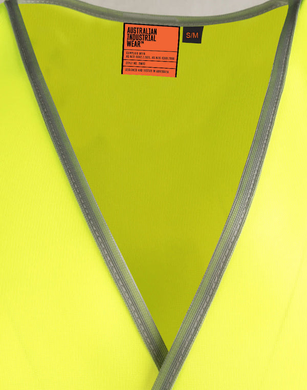 Hi Vis Safety Vest With Shoulder Reflective Tapes [53-SW43]
