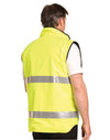 HiVis Reversible Mandarine Collar Safety Vest With 3M Tapes [53-SW49]