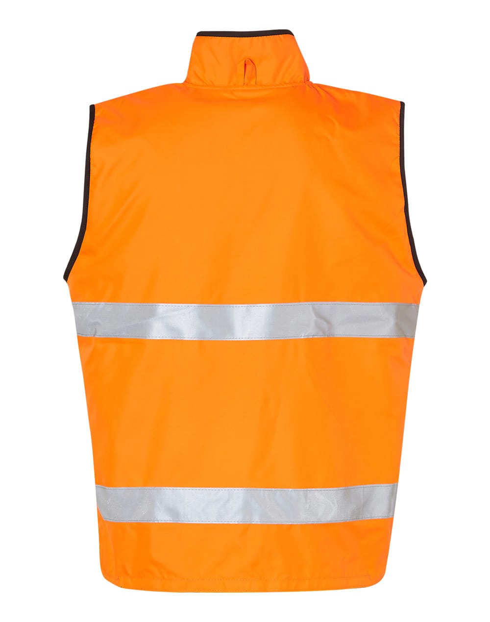 HiVis Reversible Mandarine Collar Safety Vest With 3M Tapes [53-SW49]