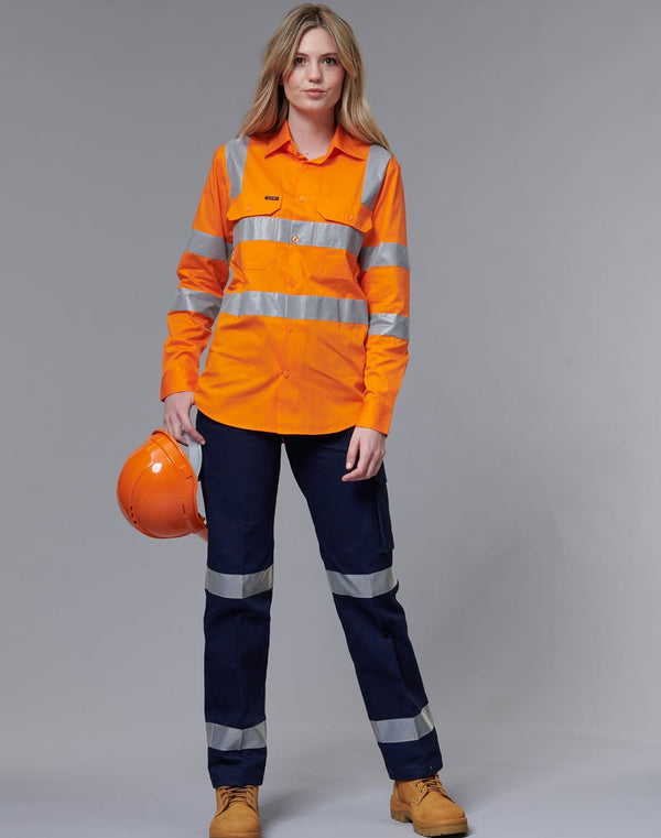 Ladies Heavy Cotton PreShrunk Drill Pant with 3M Tape [53-WP15HV]