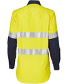 Ladies HiVis L/S Safety Shirt 3M Tape [53-SW65]