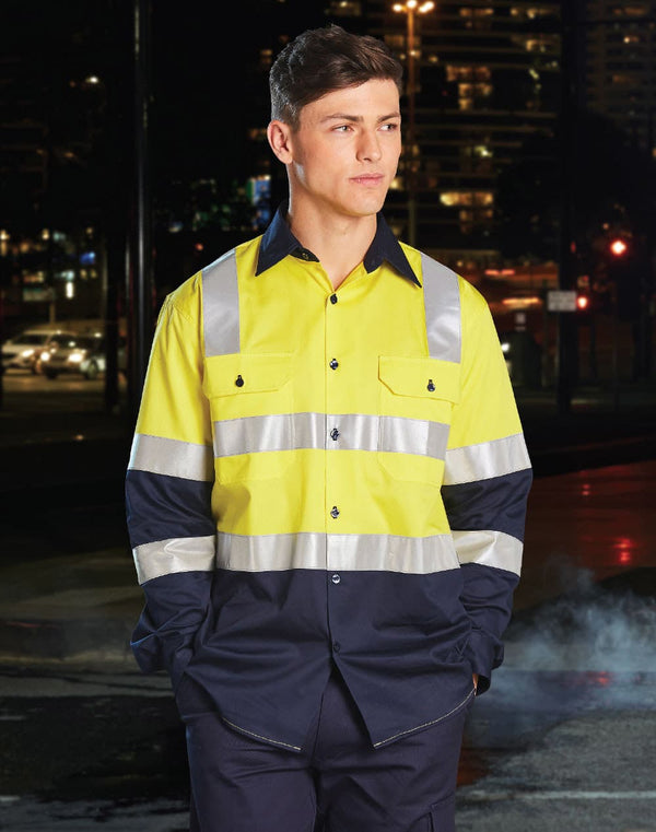 AIW Biomotion Day/Night Light Weight Safety Shirt With X Back Tape Configuration [53-SW70]