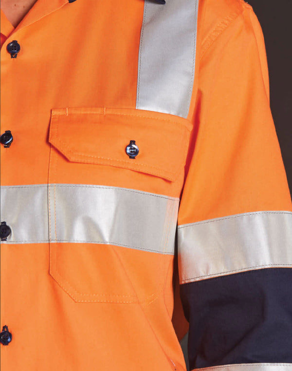 AIW Biomotion Day/Night Light Weight Safety Shirt With X Back Tape Configuration [53-SW70]