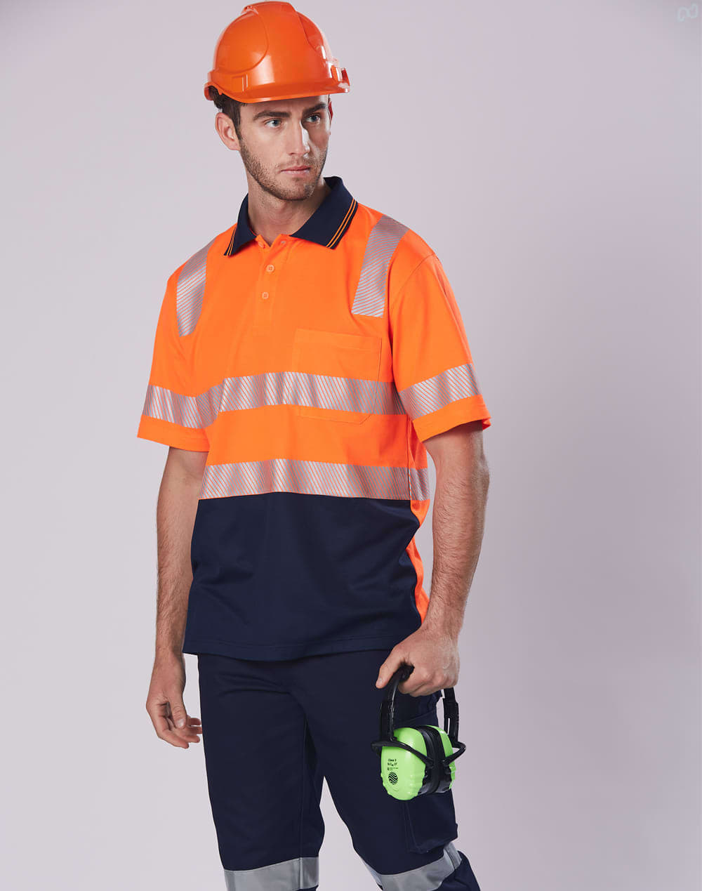 AIW Unisex TrueDry Biomotion Segmented Ss Safety Polo [53-SW73]