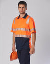 AIW Unisex TrueDry Biomotion Segmented Ss Safety Polo [53-SW73]