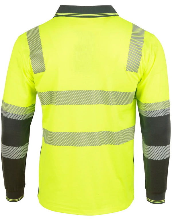 AIW Unisex TrueDry Biomotion Segmented Ls Safety Polo [53-SW74]