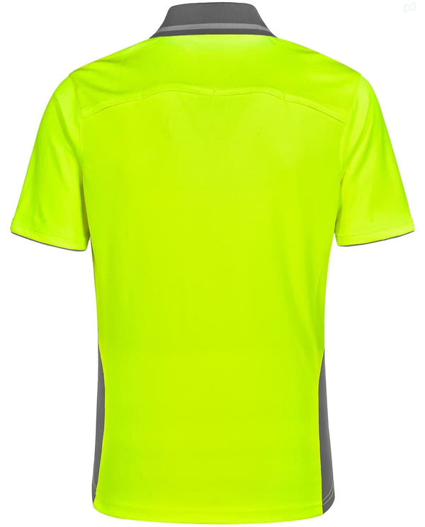 AIW Unisex Hi Vis Bamboo Charcoal Vented Ss Polo [53-SW79]