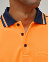 HiVis Sustainable CoolBreeze TrueDry Safety L/S Polo [53-SW90]