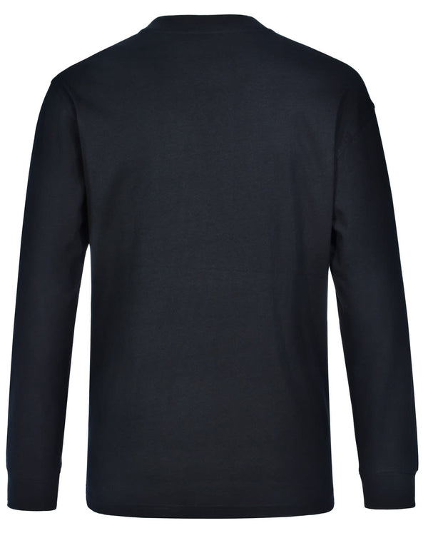 mens cotton crew neck L/S tee [53-TS02]