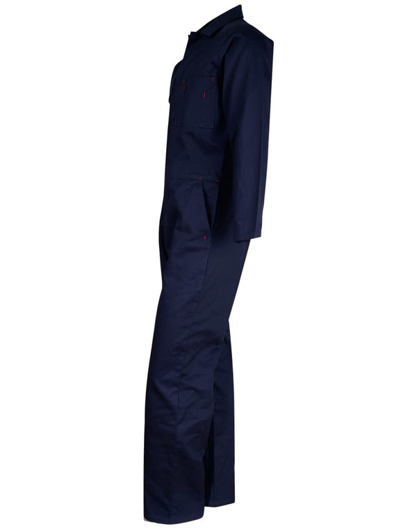 Mens Cotton Drill CoverallStout [53-WA08]