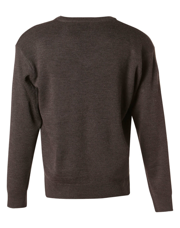 AIW Unisex Wool/Acrylic V Neck Jumper [53-WJ01]