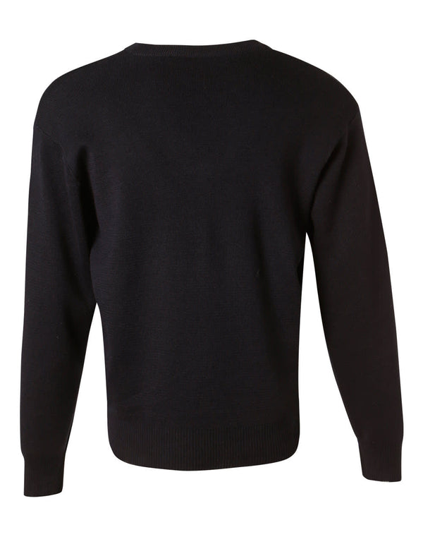 AIW Unisex Wool/Acrylic V Neck Jumper [53-WJ01]