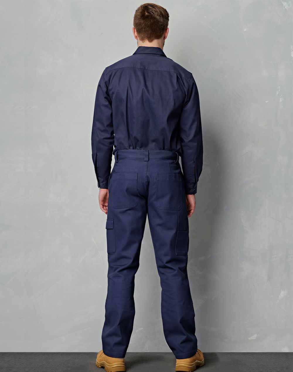Mens Cotton Drill Preshrunk Cargo Pants With Knee Pads [53-WP03]