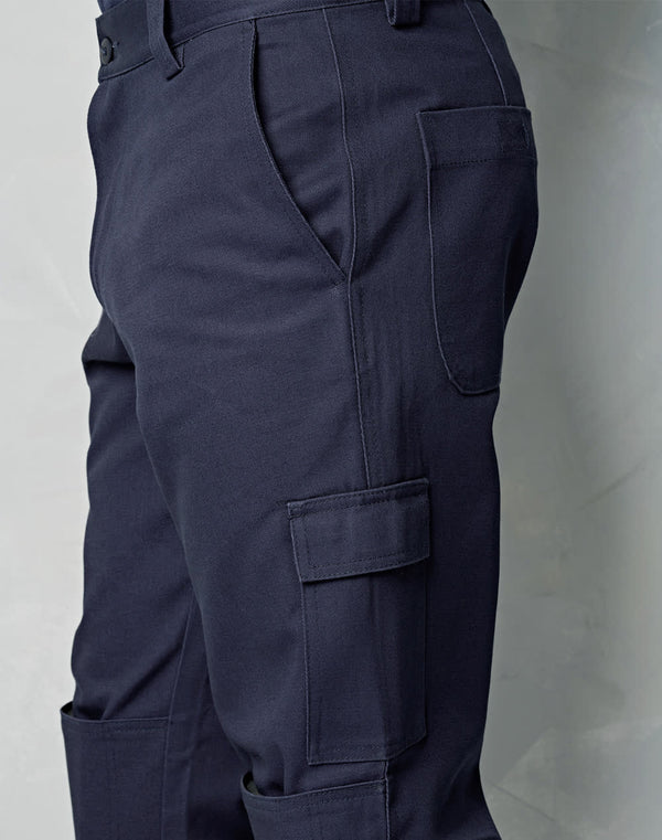 Mens Cotton Drill Preshrunk Cargo Pants With Knee Pads [53-WP03]