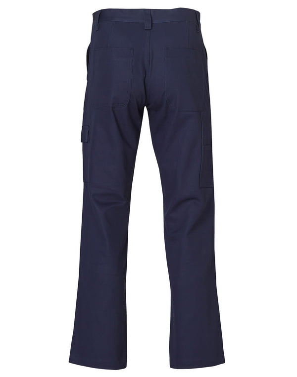 Mens Cotton Drill Preshrunk Cargo Pants With Knee Pads [53-WP03]