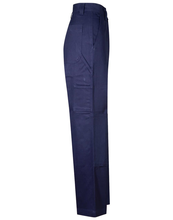 Mens Cotton Drill Preshrunk Cargo Pants With Knee Pads [53-WP03]