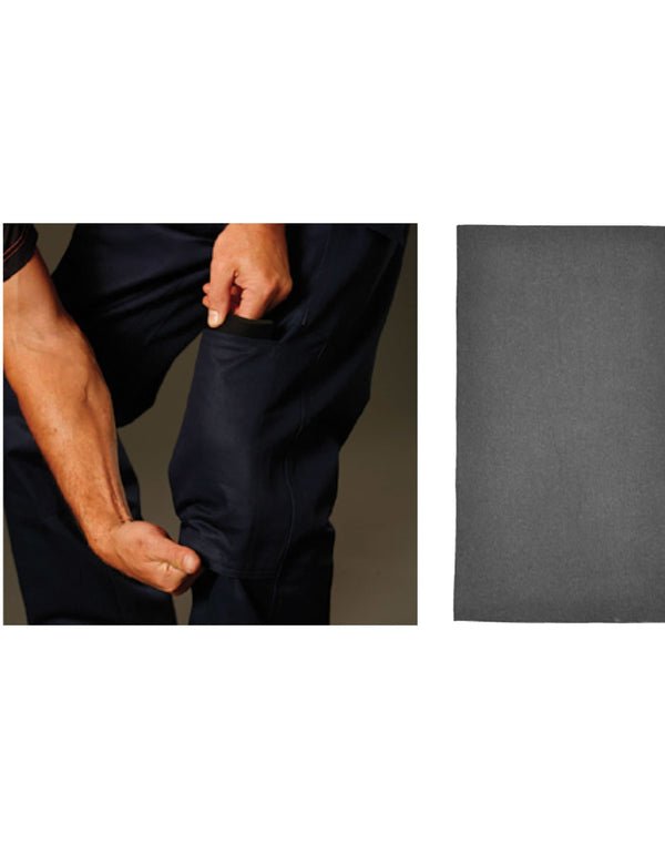 Mens Cotton Drill Preshrunk Cargo Pants With Knee Pads [53-WP03]