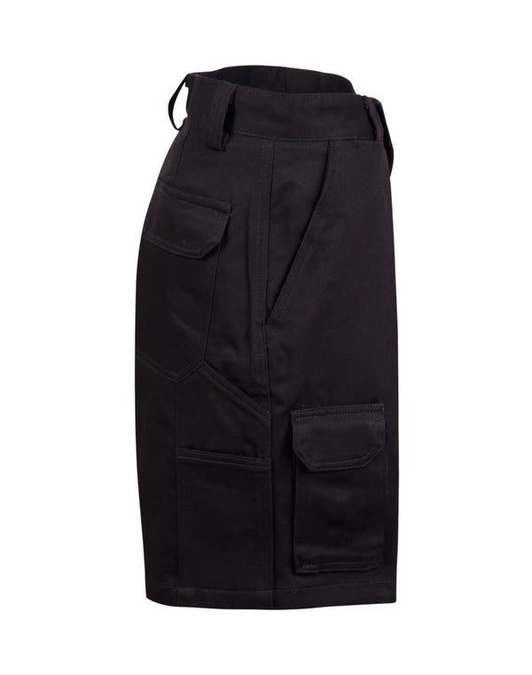 Mens Heavy Cotton Drill Cargo Shorts [53-WP06]