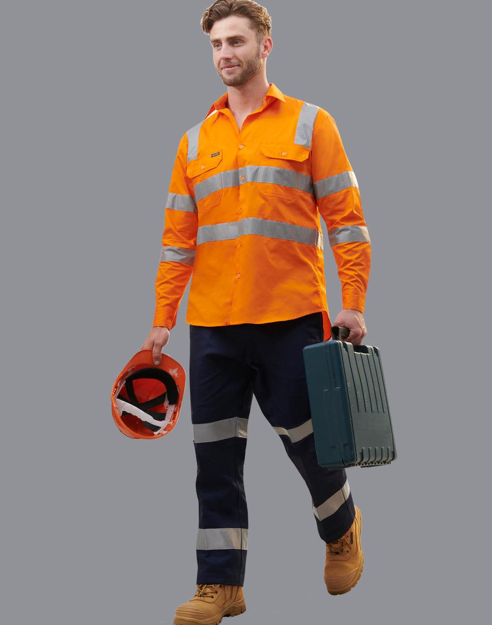 Drill pant pockets on leg with 3M Tapes [53-WP08HV]