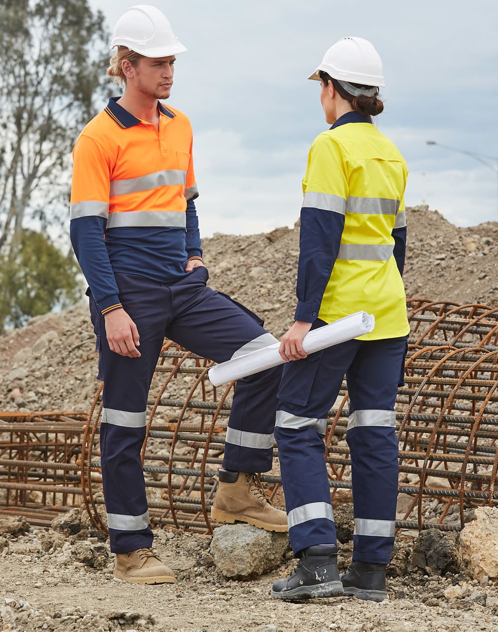 Ladies Heavy Cotton PreShrunk Drill Pant with 3M Tape [53-WP15HV]