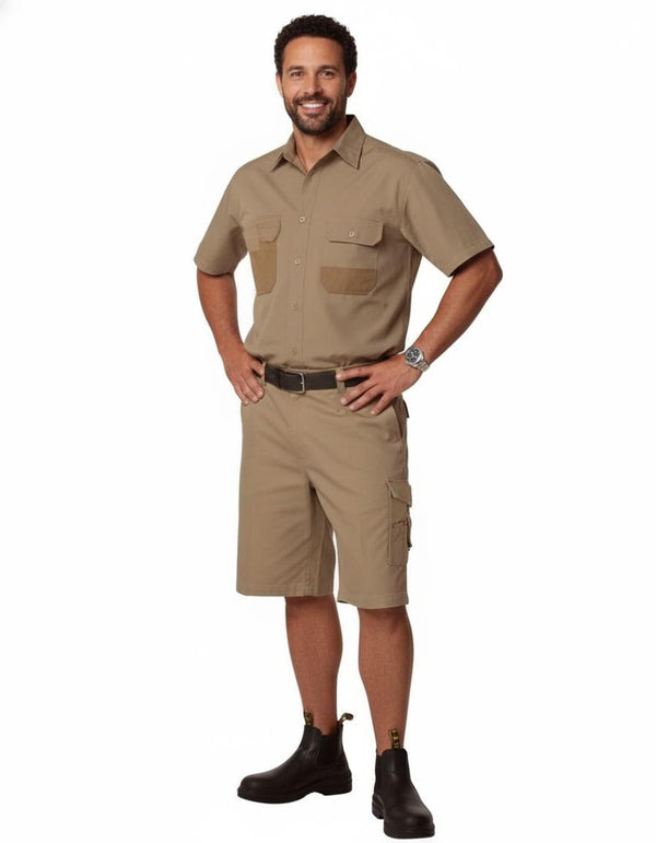 Fine Duck Weave DuraWear Short Sleeve Work Shirt [53-WT05]