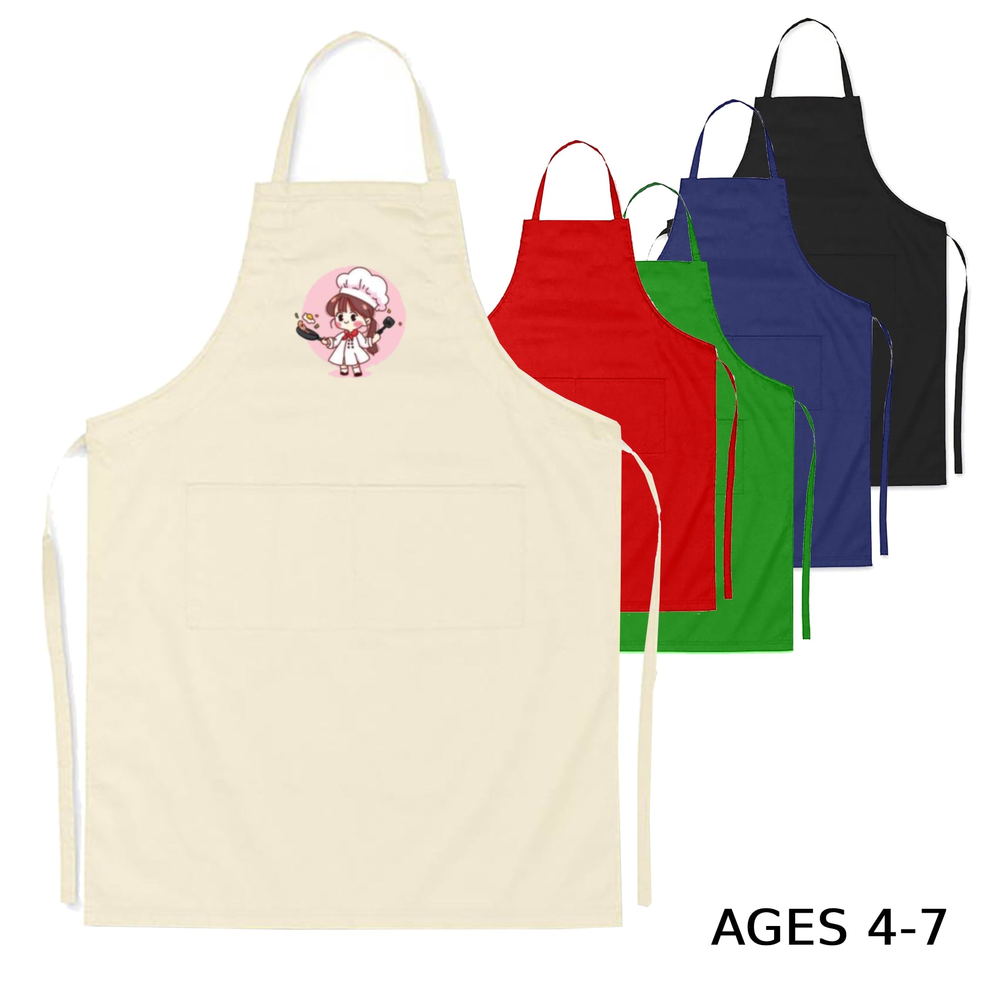 Junior Cotton Apron  Age 47 [19-AP002]