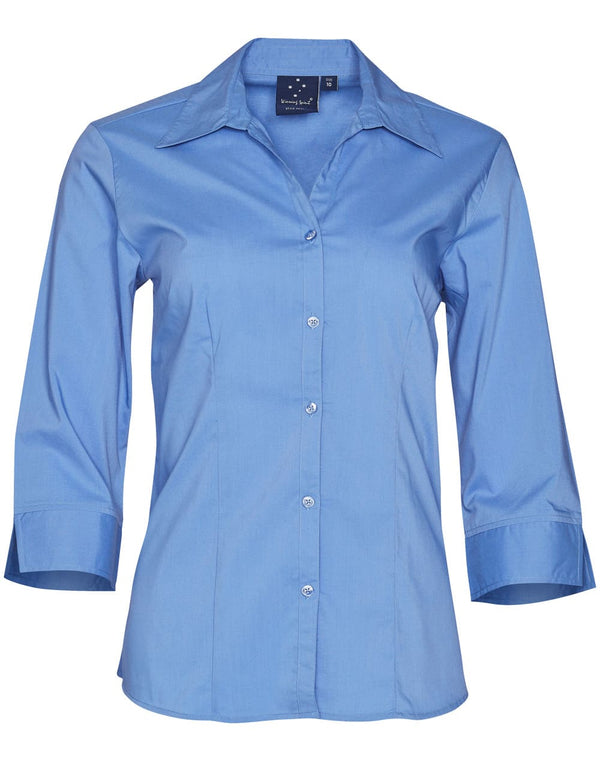 Womens Teflon Executive 3/4 Sleeve Shirt [53-BS07Q]