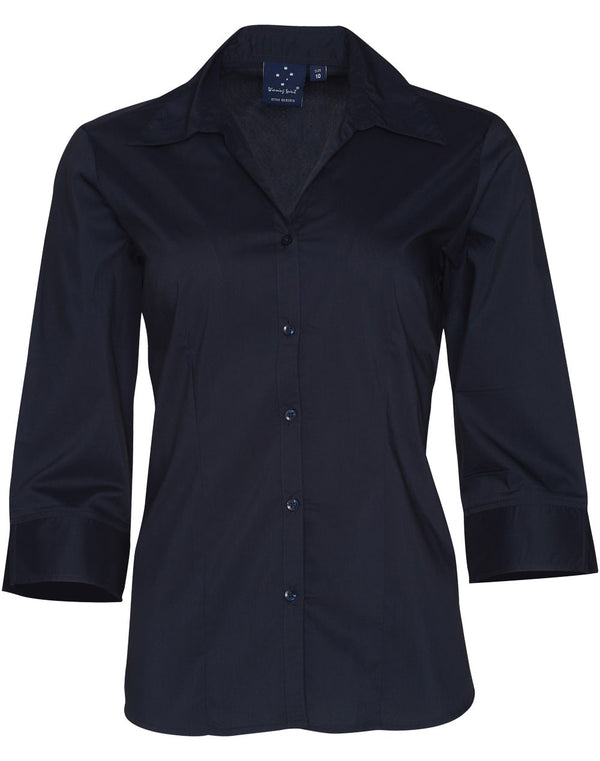 Womens Teflon Executive 3/4 Sleeve Shirt [53-BS07Q]