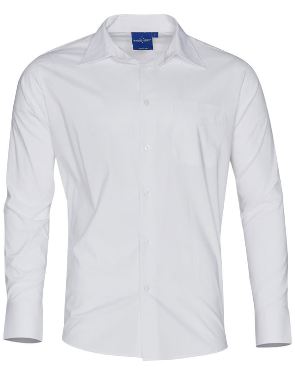 Mens Teflon Executive Long Sleeve Shirt [53-BS08L]