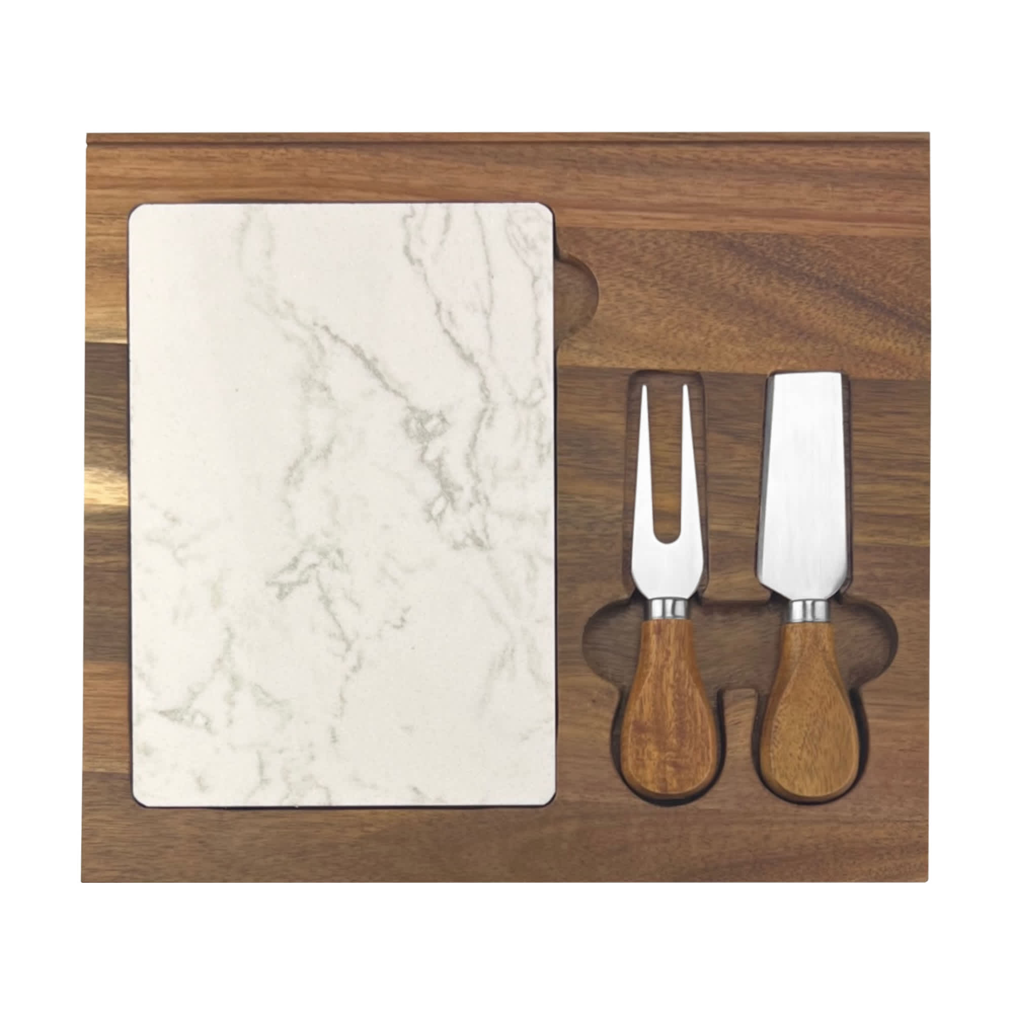 Fuzo Marble Cheeseboard and Knife Set [19-CBD010]