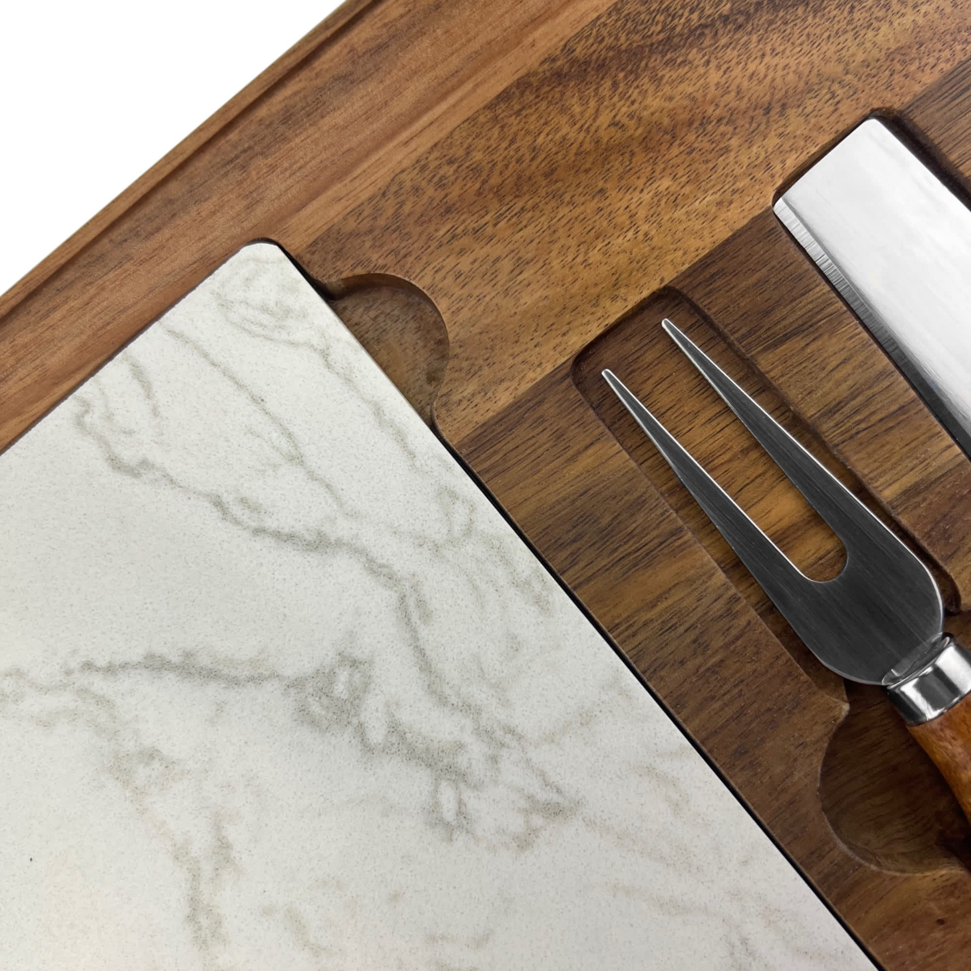 Fuzo Marble Cheeseboard and Knife Set [19-CBD010]