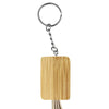 Square Bamboo Charging Cable Key Ring [19-CC005]